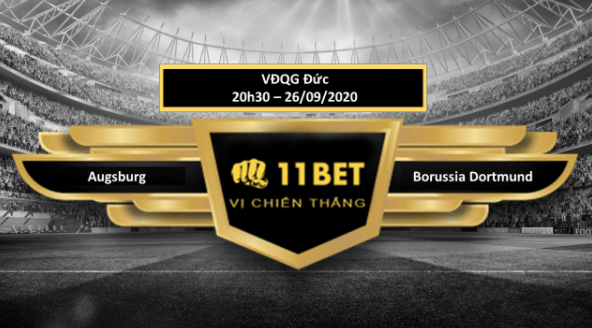 11BET Tip bóng đá Augsburg vs Borussia Dortmund , hôm nay 26/09/2020