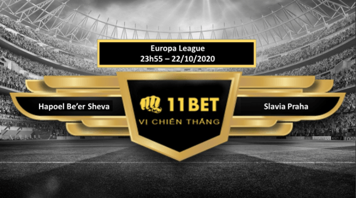 11BET Tip bóng đá Hapoel Be’er Sheva vs Slavia Praha ,  hôm nay 22/10/2020