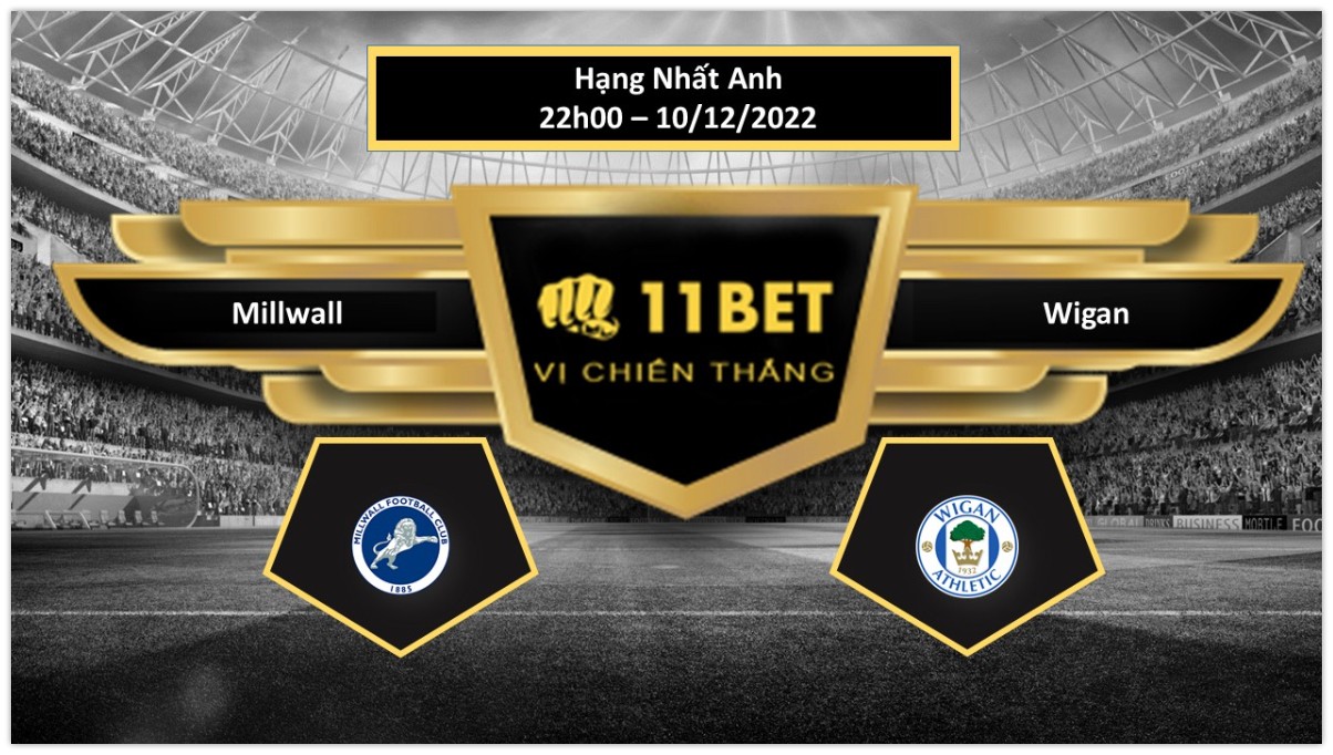11BET Tip bóng đá Millwall vs Wigan, hôm nay 10/12/2022