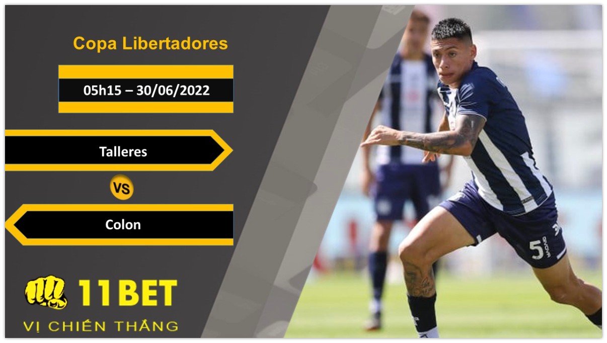 11BET Soi kèo Talleres vs Colon , 05h15, 30/06/2022