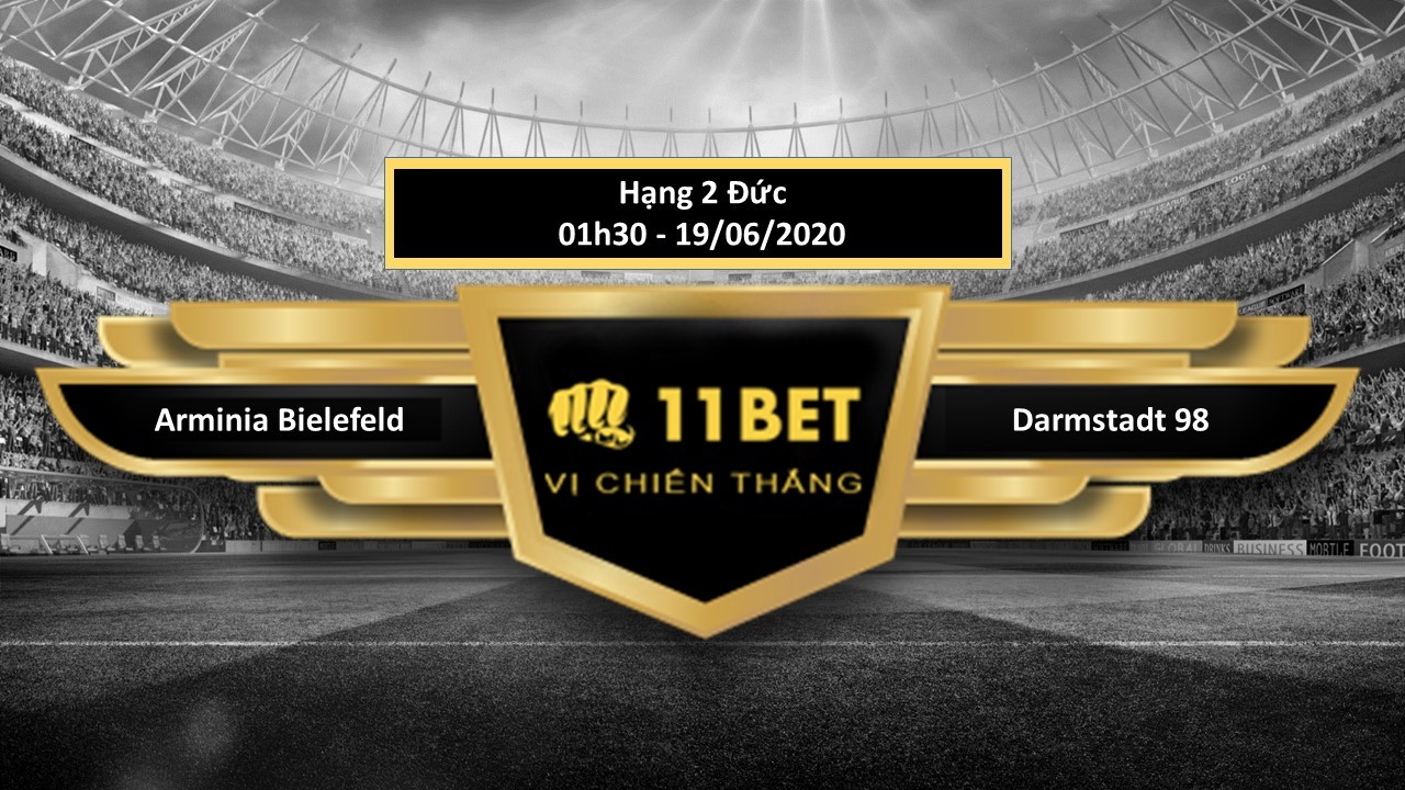 11BET Tip bóng đá Arminia Bielefeld vs Darmstadt 98, hôm nay 19/06/2020