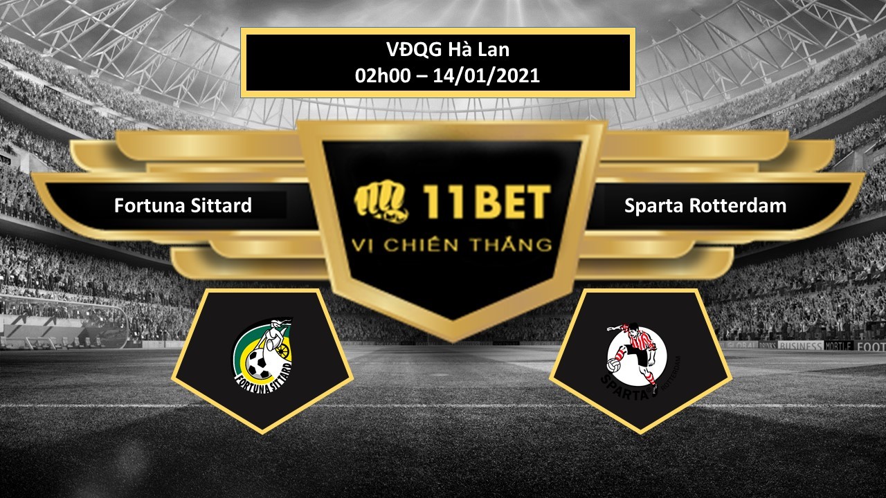 11BET Tip bóng đá Fortuna Sittard vs Sparta Rotterdam, hôm nay 14/01/2021