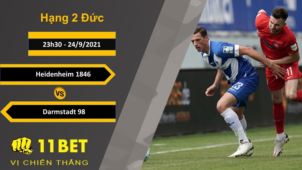 11BET Soi kèo Heidenheim 1846 vs Darmstadt 98, 23h30, 24/9/2021