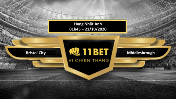 11BET Tip bóng đá Bristol City vs Middlesbrough , hôm nay 21/10/2020